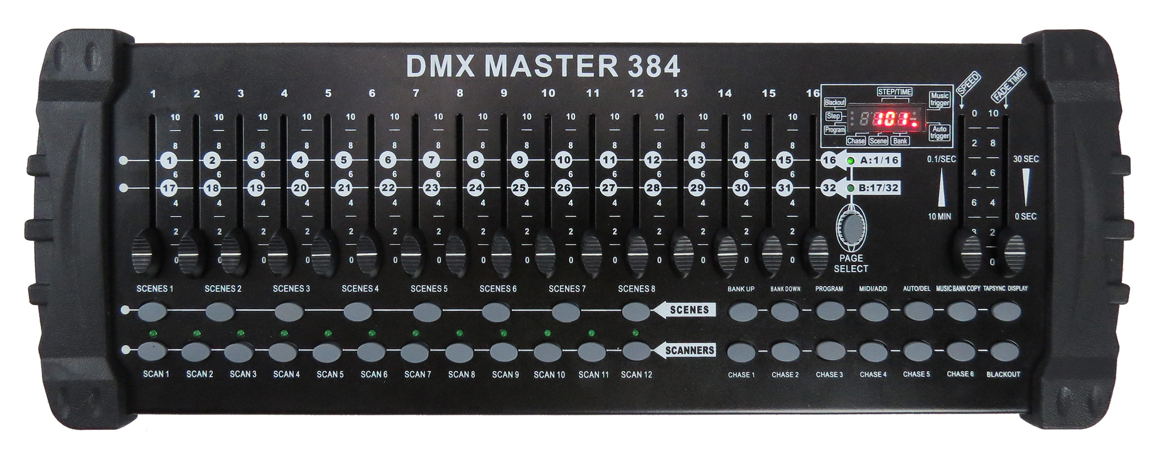 Location de console lumière DMX-384 AFX à Saint-Brieuc (22) - Platine